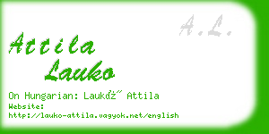 attila lauko business card